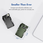 GQ G5 Rechargeable EDC Flashlight, 400 Lumens Dual Light Sources Mini Flashlight with RGB Light, Portable Flat Pocket Flashlights, Magnetic Keychain for Outdoor Home Emergencies