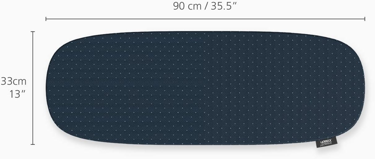 Joseph Joseph Pocket Folding Tabletop Ironing Board with Iron Holder and wall mount, Compact Space-Saving , Grey/Yellow