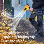 DEEOEE Handheld Leaf Blower, Portable Battery Powered, Dimensions: 5.9 x 3.54 inches, Colors: Yellow and Black