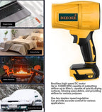 DEEOEE Handheld Leaf Blower, Portable Battery Powered, Dimensions: 5.9 x 3.54 inches, Colors: Yellow and Black