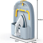 Joseph Joseph Pocket Folding Tabletop Ironing Board with Iron Holder and wall mount, Compact Space-Saving , Grey/Yellow