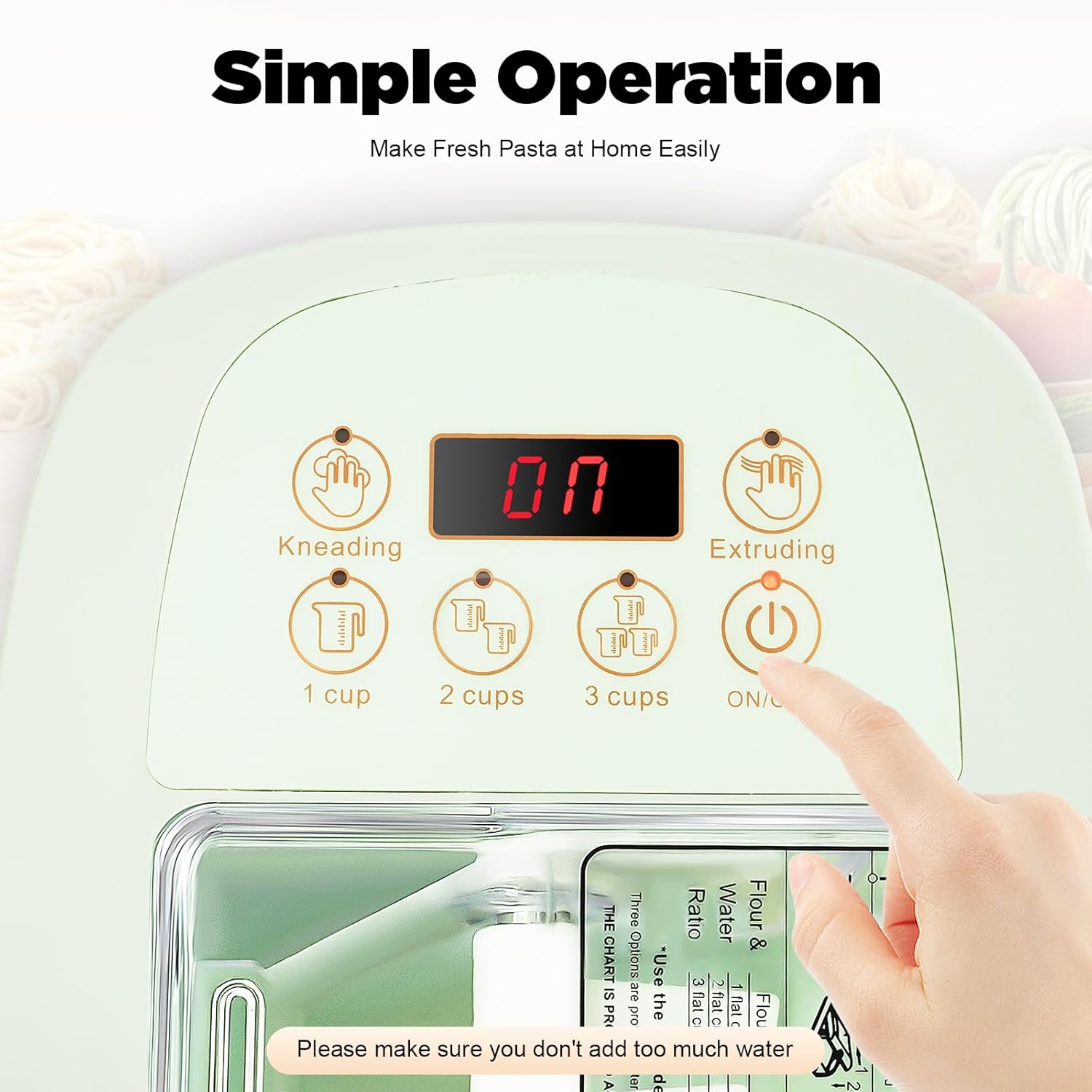 ⏰ LAST DAY 65% OFF 💥 Electric Pasta Maker,260W Household Automatic Pasta Maker Machine,Automatic Noodle Maker with 13 Noodle Shapes for Home Kitchen Use