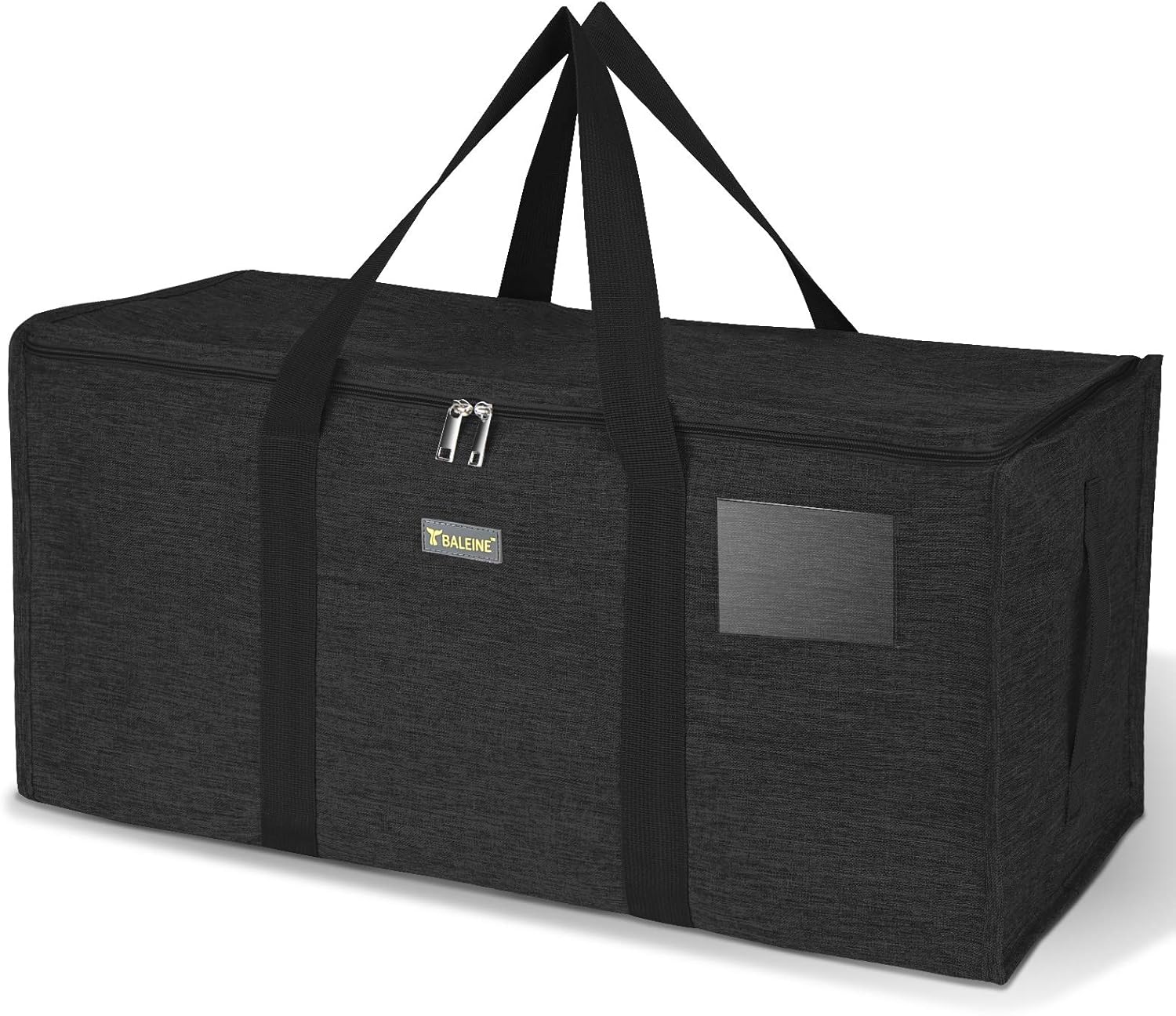 Extra Large Storage Tote with Zippers & Carrying Handles