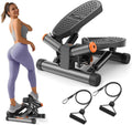 Niceday Steppers for Exercise, Stair Stepper with Resistance Bands, Mini Stepper with 300LBS Loading Capacity, Hydraulic Fitness Stepper with LCD Monitor