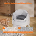 ⏰ LAST DAY 80% OFF 💥 PetPivot Autoscooper 11 Open-Top Self Cleaning Cat Litter Box, Automatic Cat Litter Box for Multiple Cats with Trash Bags and Litter Mat Included