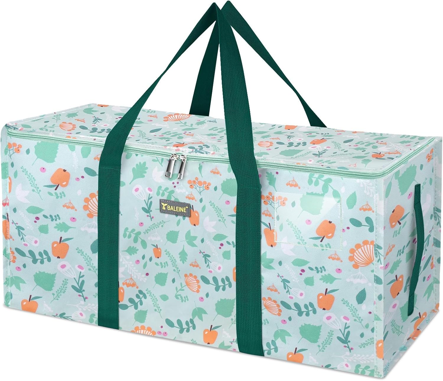 Extra Large Storage Tote with Zippers & Carrying Handles