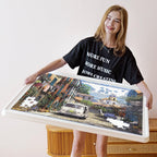 ⏰ LAST DAY 60% OFF 💥 1500 Pieces Rotating Plastic Puzzle Board with Drawers and Cover, 35"x27" Portable Spinning Jigsaw Puzzle Table for Adults, Upgraded Lazy Susan, Ideal Gift for Mum