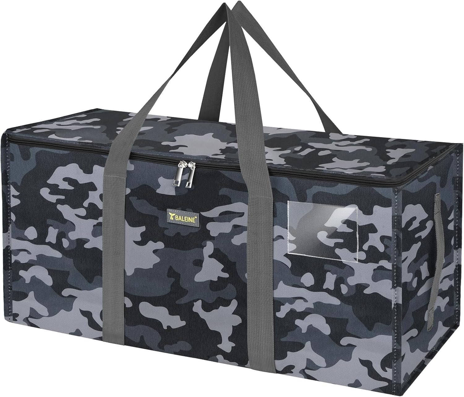 Extra Large Storage Tote with Zippers & Carrying Handles