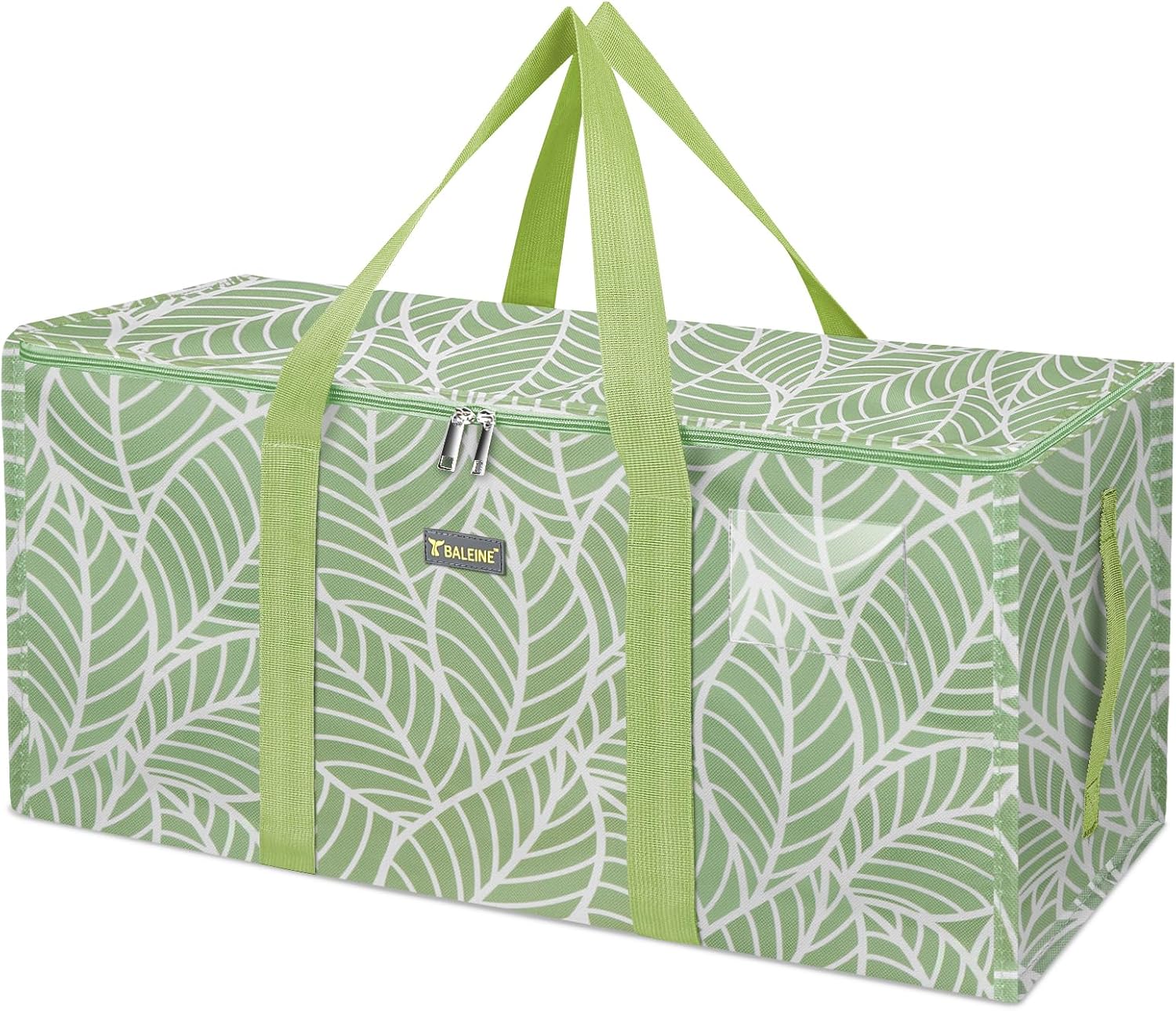 Extra Large Storage Tote with Zippers & Carrying Handles