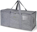 Extra Large Storage Tote with Zippers & Carrying Handles