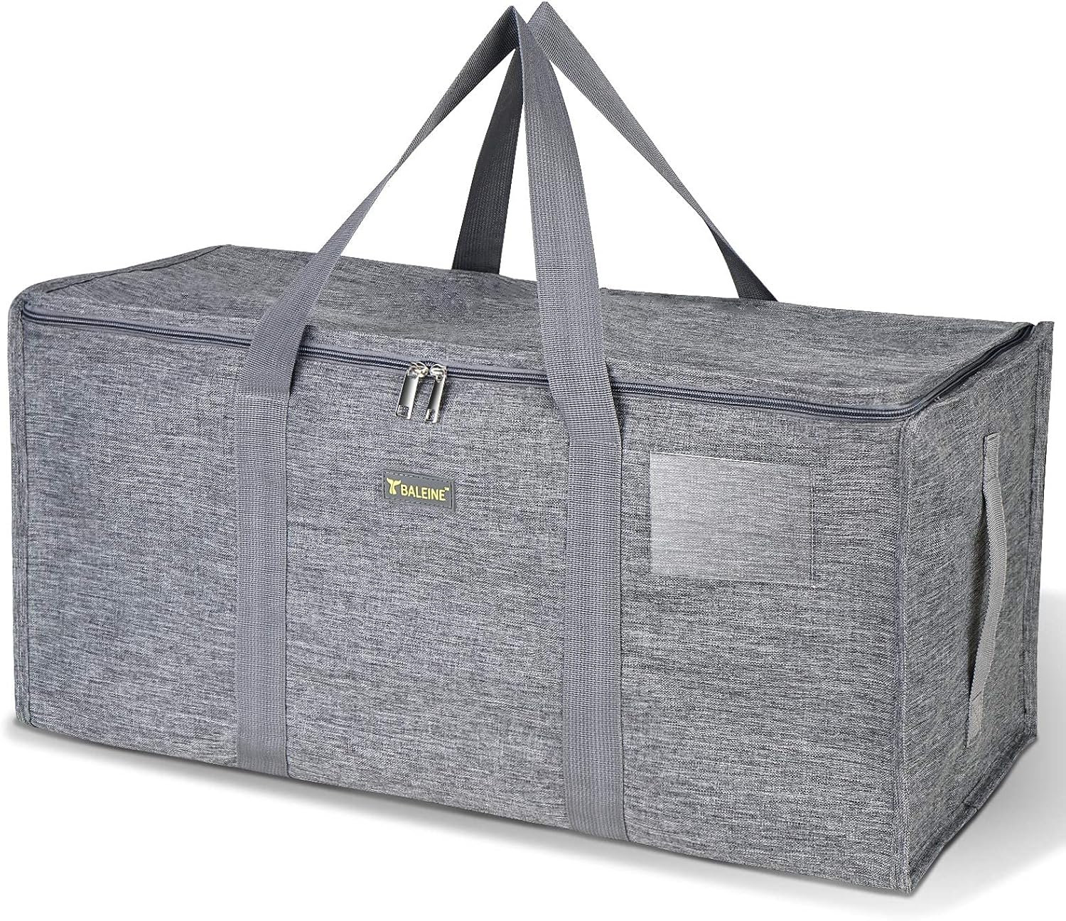 Extra Large Storage Tote with Zippers & Carrying Handles